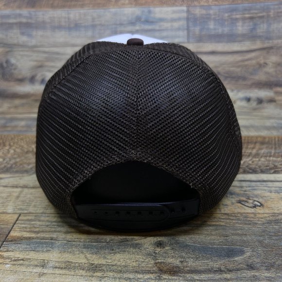 These Boots Are Made for Walkin' Mens Trucker Hat Brown Snapback Dolly Parton - Picture 5 of 8